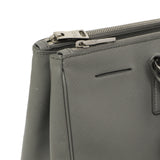 Prada Grey Saffiano Large Galleria Double Zip Tote