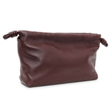 Loewe Burgundy Nappa Donut Medium Chain Flamenco Knot Clutch Handbags Loewe