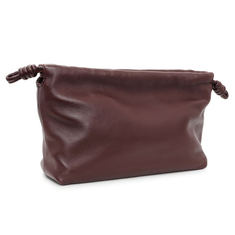 Loewe Burgundy Nappa Donut Medium Chain Flamenco Knot Clutch Handbags Loewe