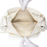Miu Miu White Nappa Leather Multi Pocket Hobo Bag Handbags Miu Miu