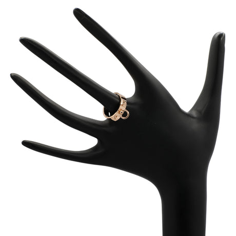 Hermes 18K Rose Gold Small Collier De Chien  Ring