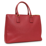 Prada Fuoco Saffiano Galleria Double Zip Large