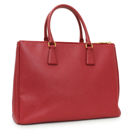 Prada Fuoco Saffiano Galleria Double Zip Large