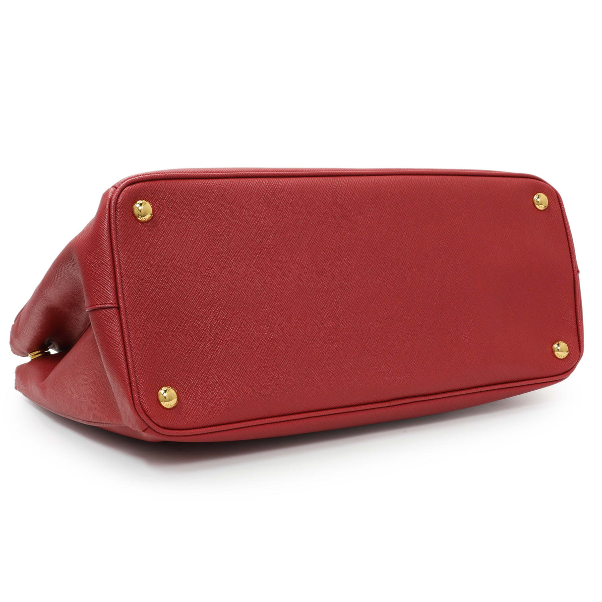 Prada Fuoco Saffiano Galleria Double Zip Large