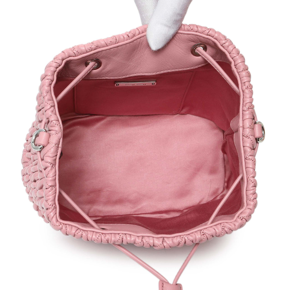 Miu Miu Pink Nappa Matelasse Bucket Bag Handbags Miu Miu