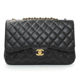 Chanel Black Caviar Jumbo Single Flap