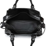 Balenciaga Black Crocodile Embossed Neo Classic Hardware S City Handbags Balenciaga