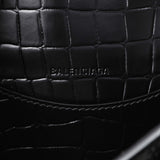 Balenciaga Black Crocodile Embossed Neo Classic Hardware S City Handbags Balenciaga