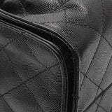 Chanel Black Caviar Quilted Small Chanel 25 Handbag