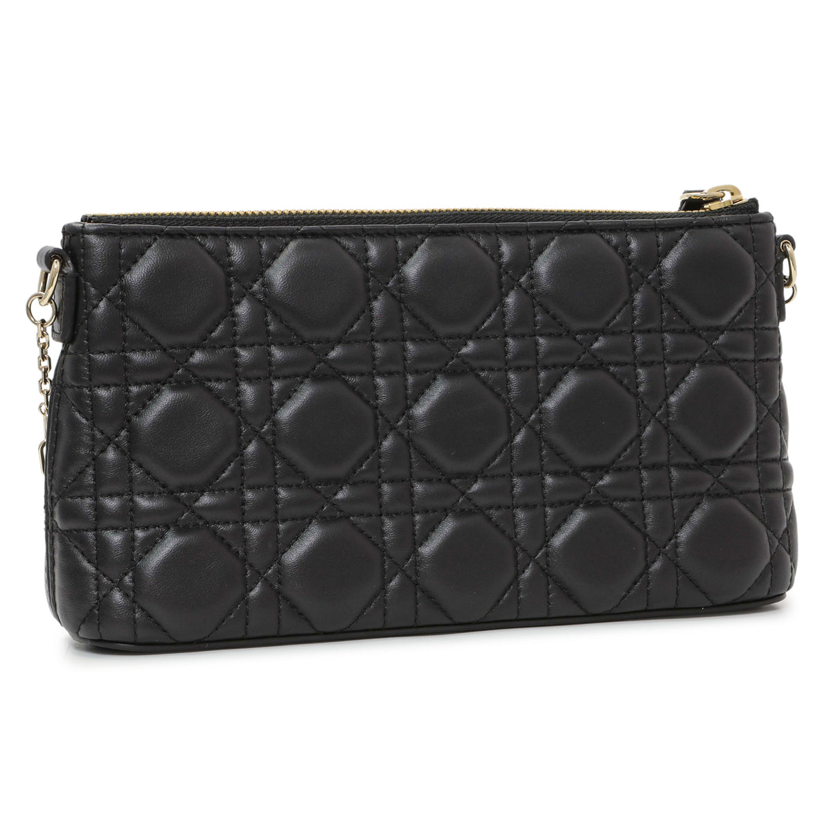 Christian Dior Black Lambskin Cannage Miss Dior Midi Mini Bag Handbags Christian Dior