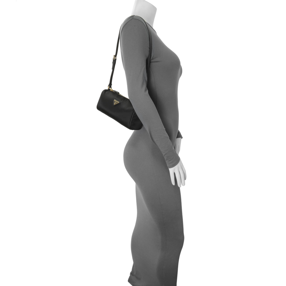 Prada Black Re-Nylon Pouch Shoulder Bag Handbags Prada