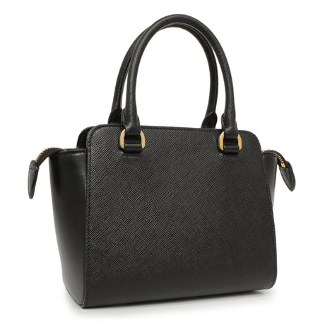 Prada Black Saffiano Soft Calf Mini Zipped Tote