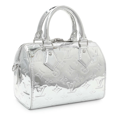 Louis Vuitton Silver Monogram Miroir Speedy Bandouliere 20