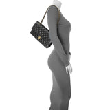 Chanel Black Caviar Medium Double Flap Handbags Chanel