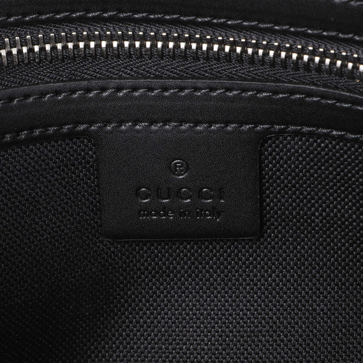 Gucci Black Soft GG Supreme Monogram Web Belt Bag Handbags Gucci