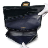 Chanel Navy Crackled Patent Puzzle Reissue 2.55 Double Flap 226 Handbags Chanel