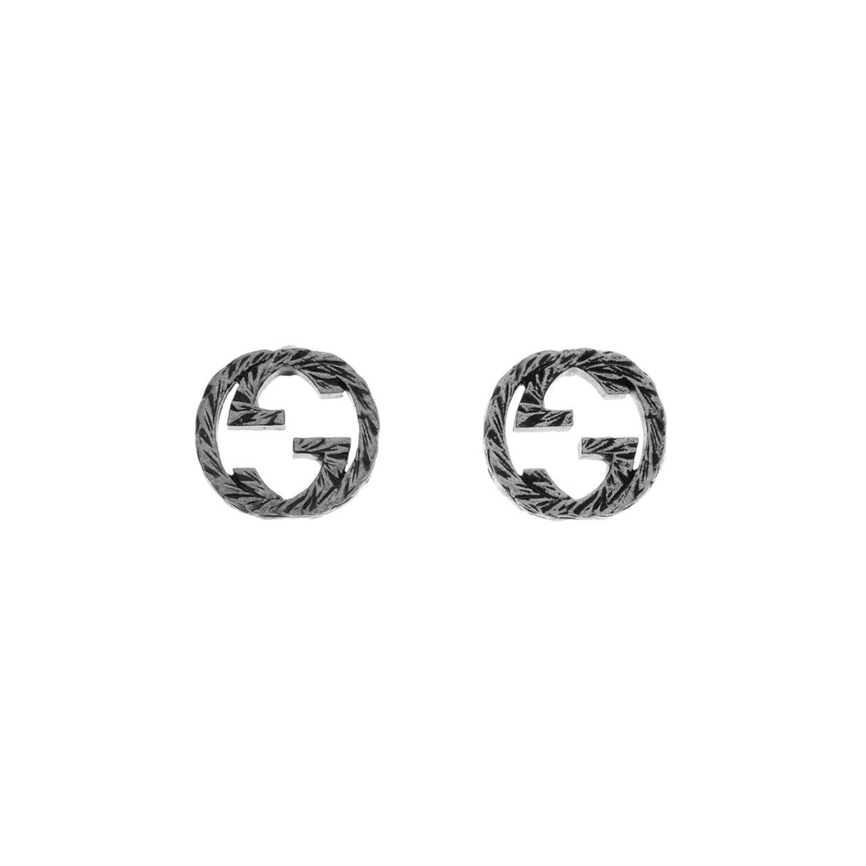 Gucci sterling silver interlocking g stud earrings Clearance