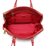 Prada Fuoco Saffiano Galleria Double Zip Large