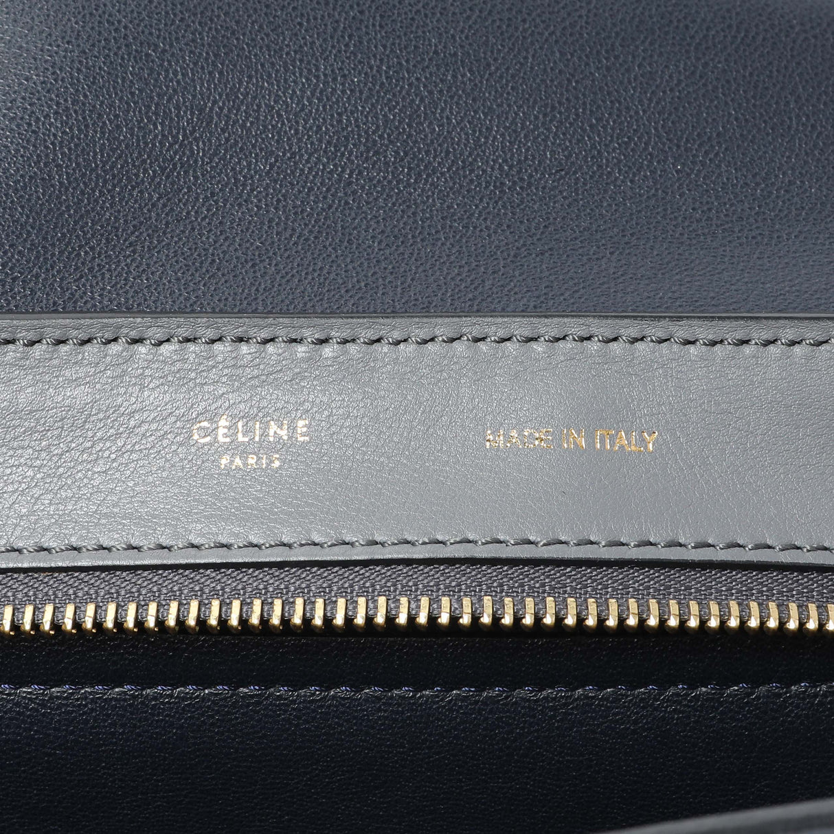 Celine Calfskin Suede Tri-Color Medium Trapeze