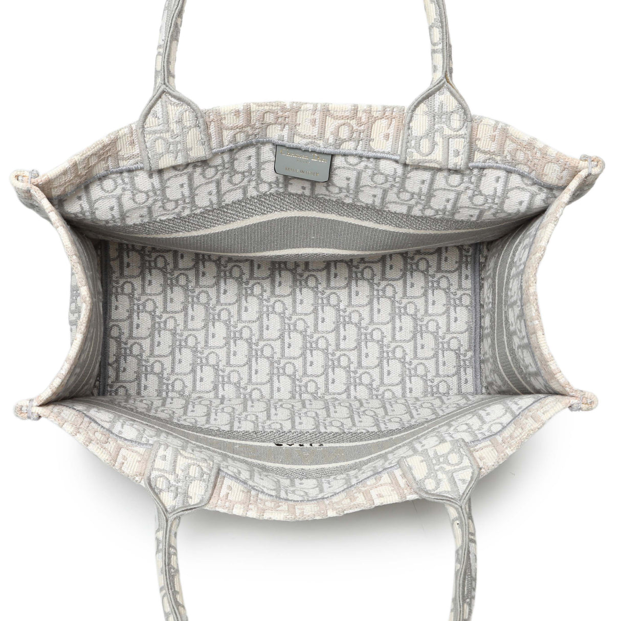 Christian Dior Grey Oblique Medium Book Tote Handbags Christian Dior