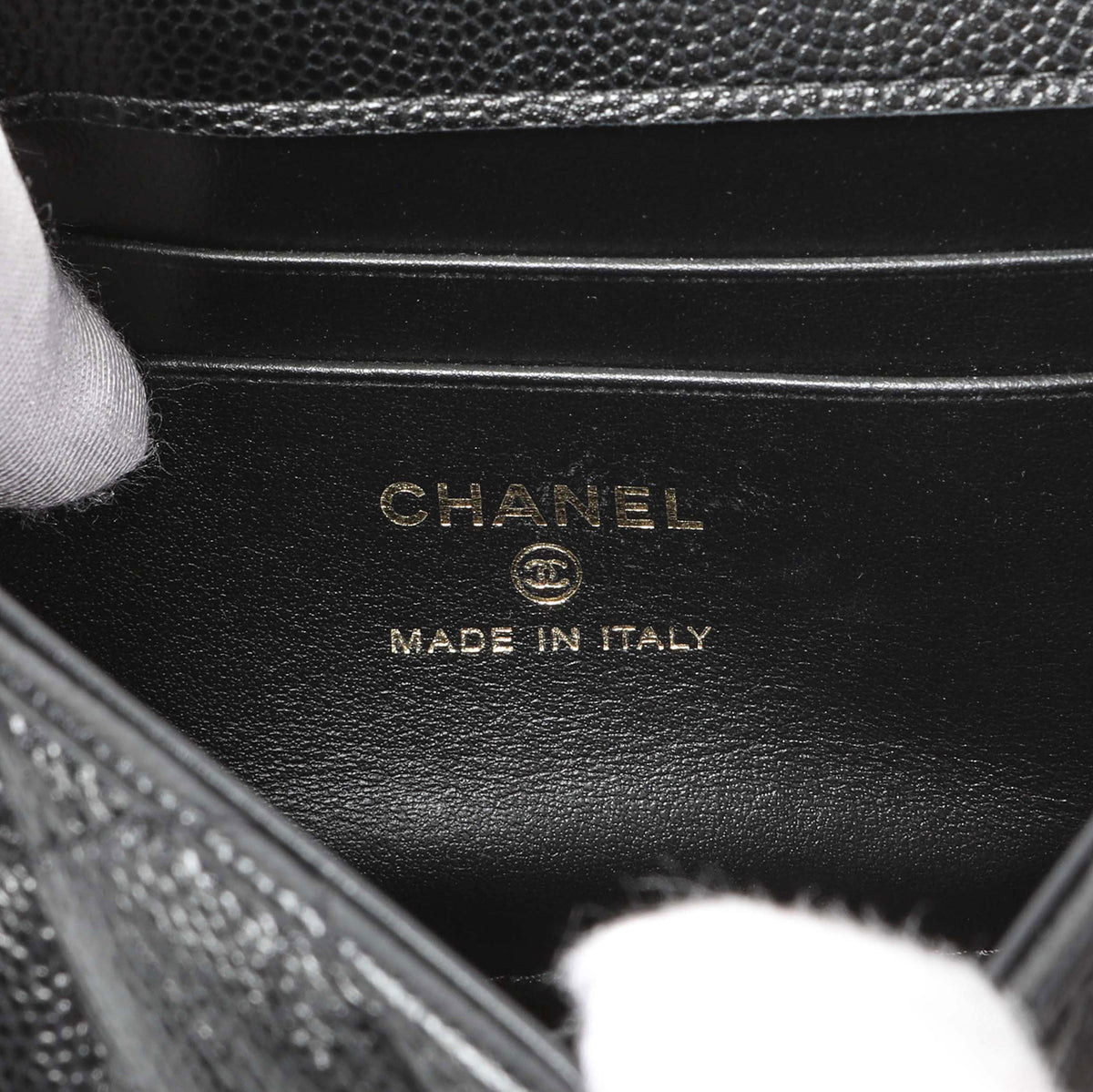 Chanel Black Caviar Quilted Coco Handle Clutch With Chain Handbags Chanel