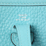 Hermes Blue Clemence Evelyne TPM Handbags Hermes