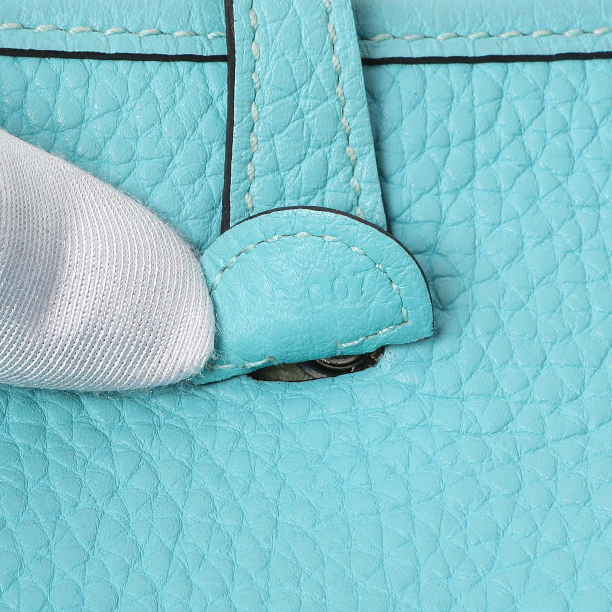 Hermes Blue Clemence Evelyne TPM Handbags Hermes