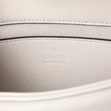 Gucci Light Grey Lambskin GG Marmont Small Shoulder Bag Handbags Gucci