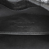Saint Laurent Black Crinkled Calfskin Matelasse Monogram Baby Niki Chain Satchel Handbags Saint Laurent