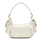 Miu Miu White Nappa Leather Multi Pocket Hobo Bag Handbags Miu Miu