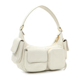 Miu Miu White Nappa Leather Multi Pocket Hobo Bag Handbags Miu Miu