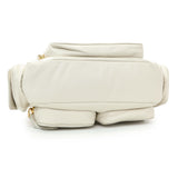 Miu Miu White Nappa Leather Multi Pocket Hobo Bag Handbags Miu Miu
