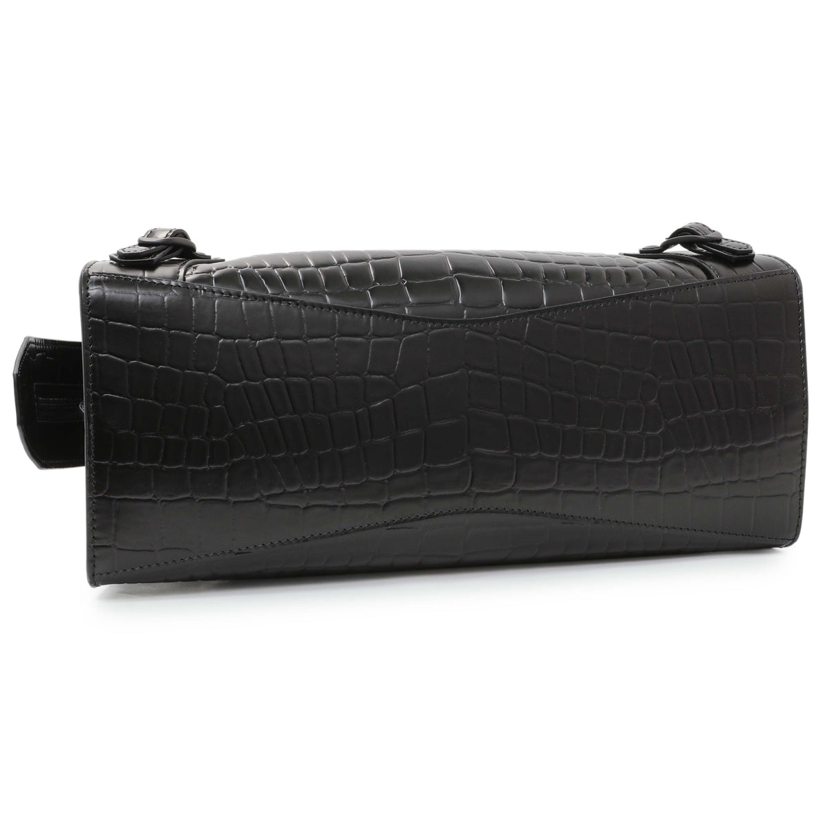 Balenciaga Black Crocodile Embossed Neo Classic Hardware S City Handbags Balenciaga