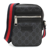 Gucci Black GG Supreme Monogram Mini Messenger Handbags Gucci