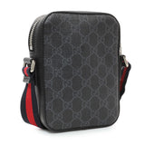 Gucci Black GG Supreme Monogram Mini Messenger Handbags Gucci