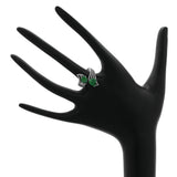 18K White Gold Cabochon Jadeite Coil Ring Fine Jewellery Modaselle