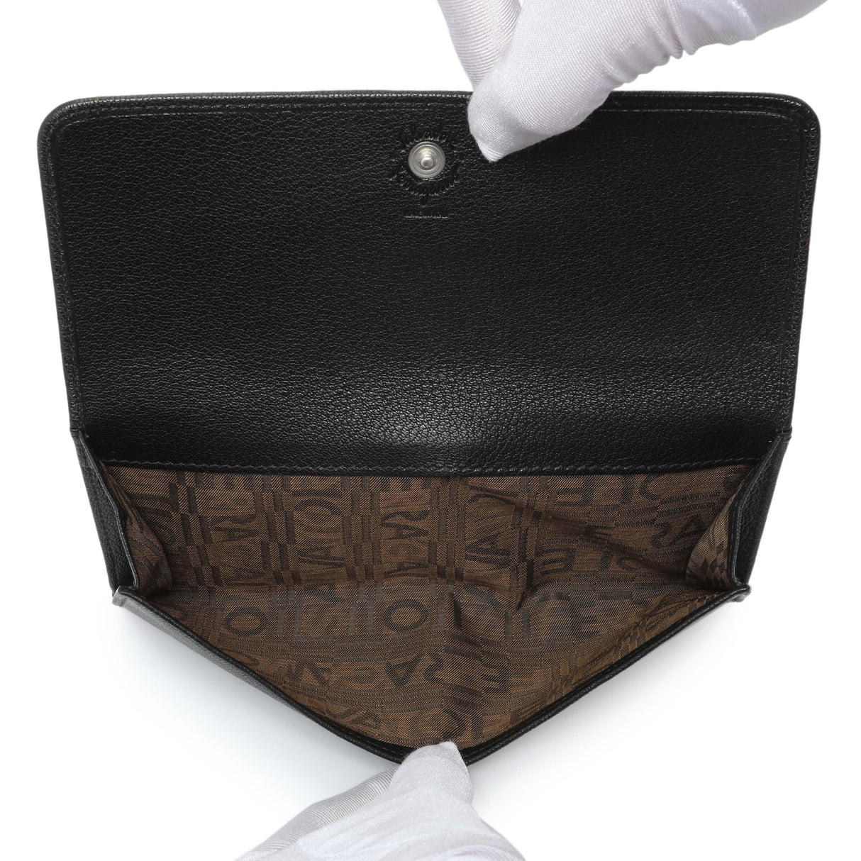 Salvatore Ferragamo Black Calfskin Vara Bow Wallet Accessories Salvatore Ferragamo