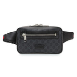 Gucci Black Soft GG Supreme Monogram Web Belt Bag Handbags Gucci