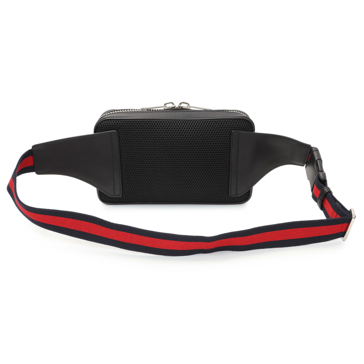 Gucci Black Soft GG Supreme Monogram Web Belt Bag Handbags Gucci
