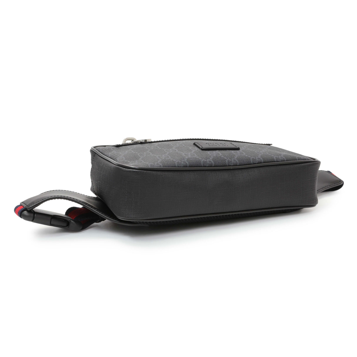 Gucci Black Soft GG Supreme Monogram Web Belt Bag Handbags Gucci