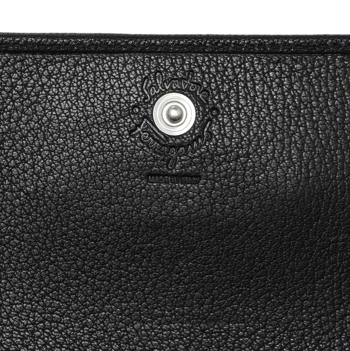 Salvatore Ferragamo Black Calfskin Vara Bow Wallet Accessories Salvatore Ferragamo