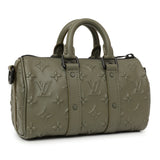 Louis Vuitton Khaki Monogram Seal Keepall XS