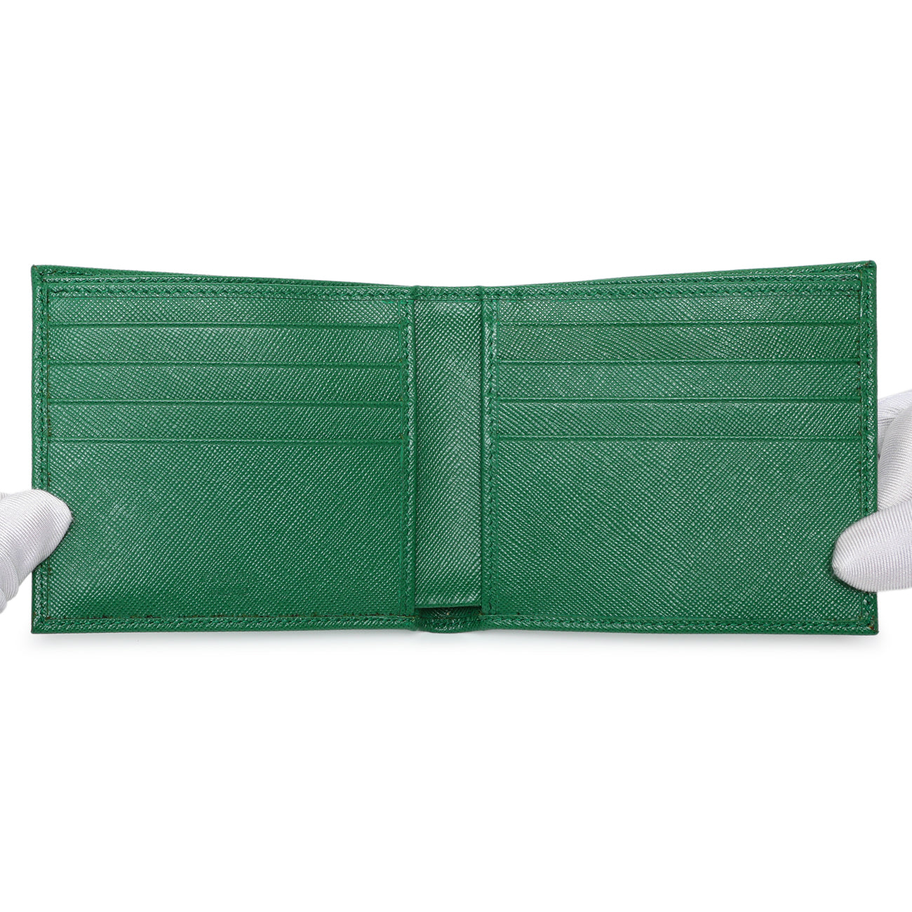 Prada Green Saffiano Bifold Wallet – Modaselle