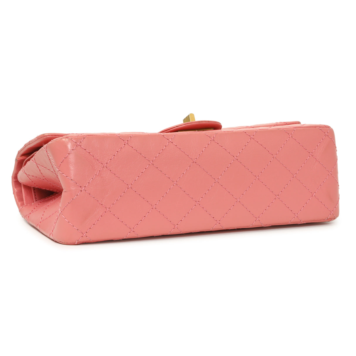 Chanel Pink Quilted Aged Calfskin Reissue 225 Flap