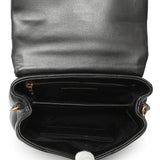 Saint Laurent Black Calfskin Monogram Toy Loulou Crossbody