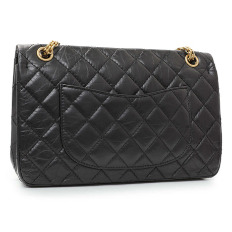 Chanel Black Quilted Aged Calfskin 2.55 Reissue 226 Flap Handbags Chanel