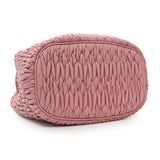 Miu Miu Pink Nappa Matelasse Bucket Bag Handbags Miu Miu