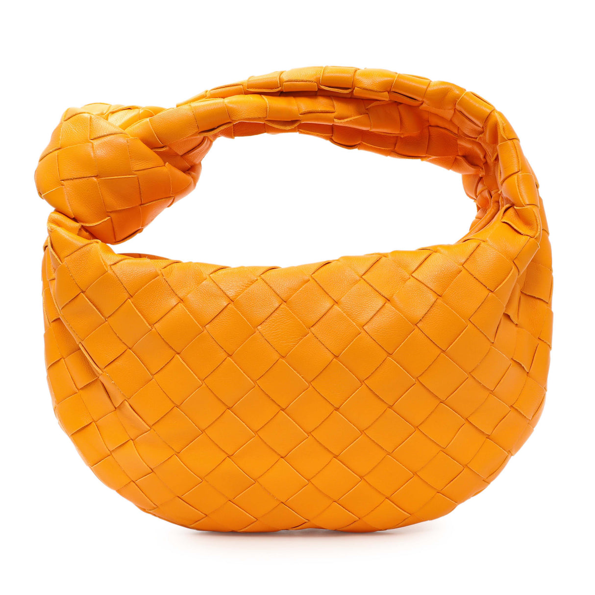 Bottega Veneta Orange Nappa Intrecciato Mini Jodie Handbags Bottega Veneta
