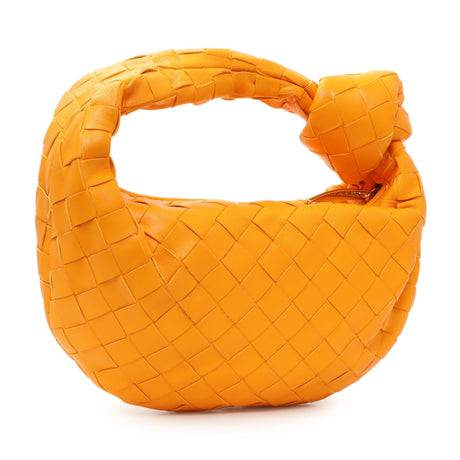 Bottega Veneta Orange Nappa Intrecciato Mini Jodie Handbags Bottega Veneta