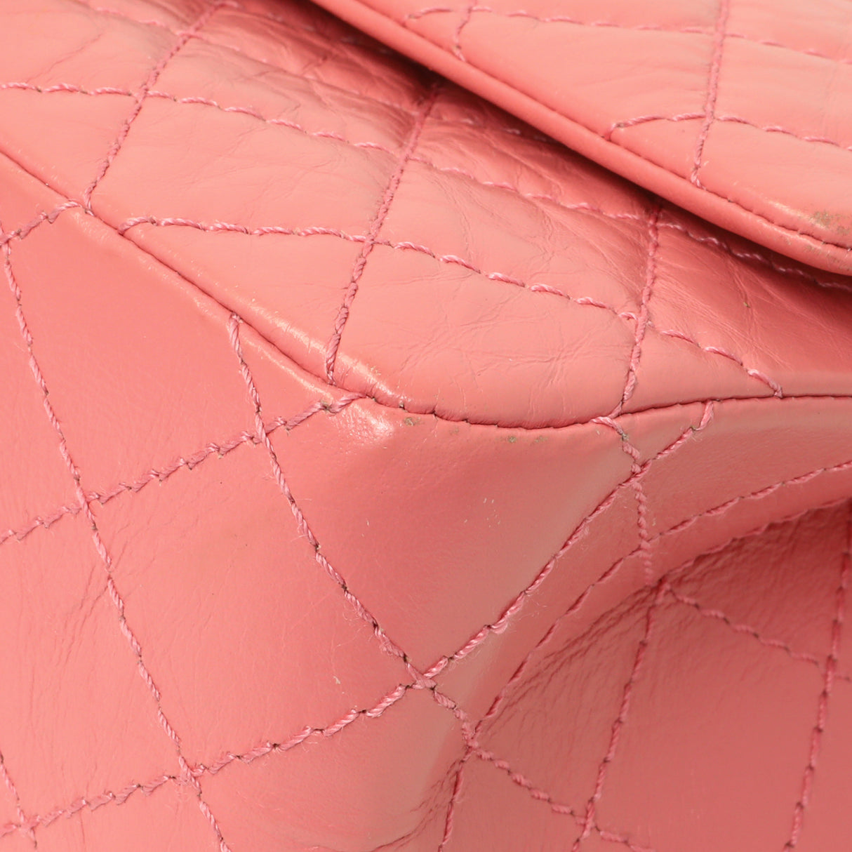 Chanel Pink Quilted Aged Calfskin Reissue 225 Flap